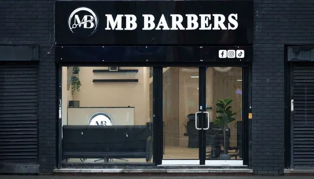 The MB Barbers shopfront